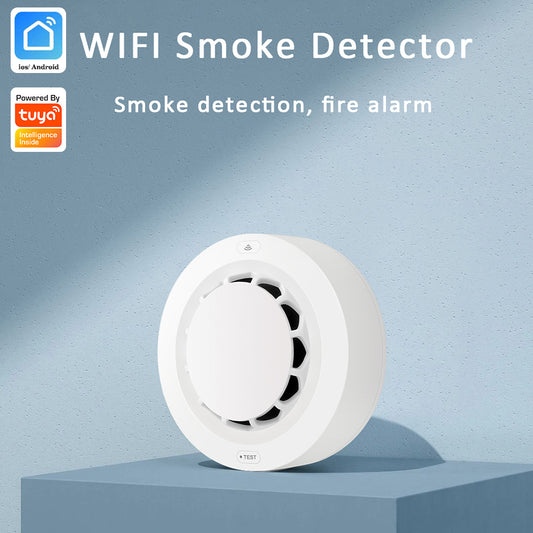 ABS Graffiti Wifi Smoke Sensor Alarm