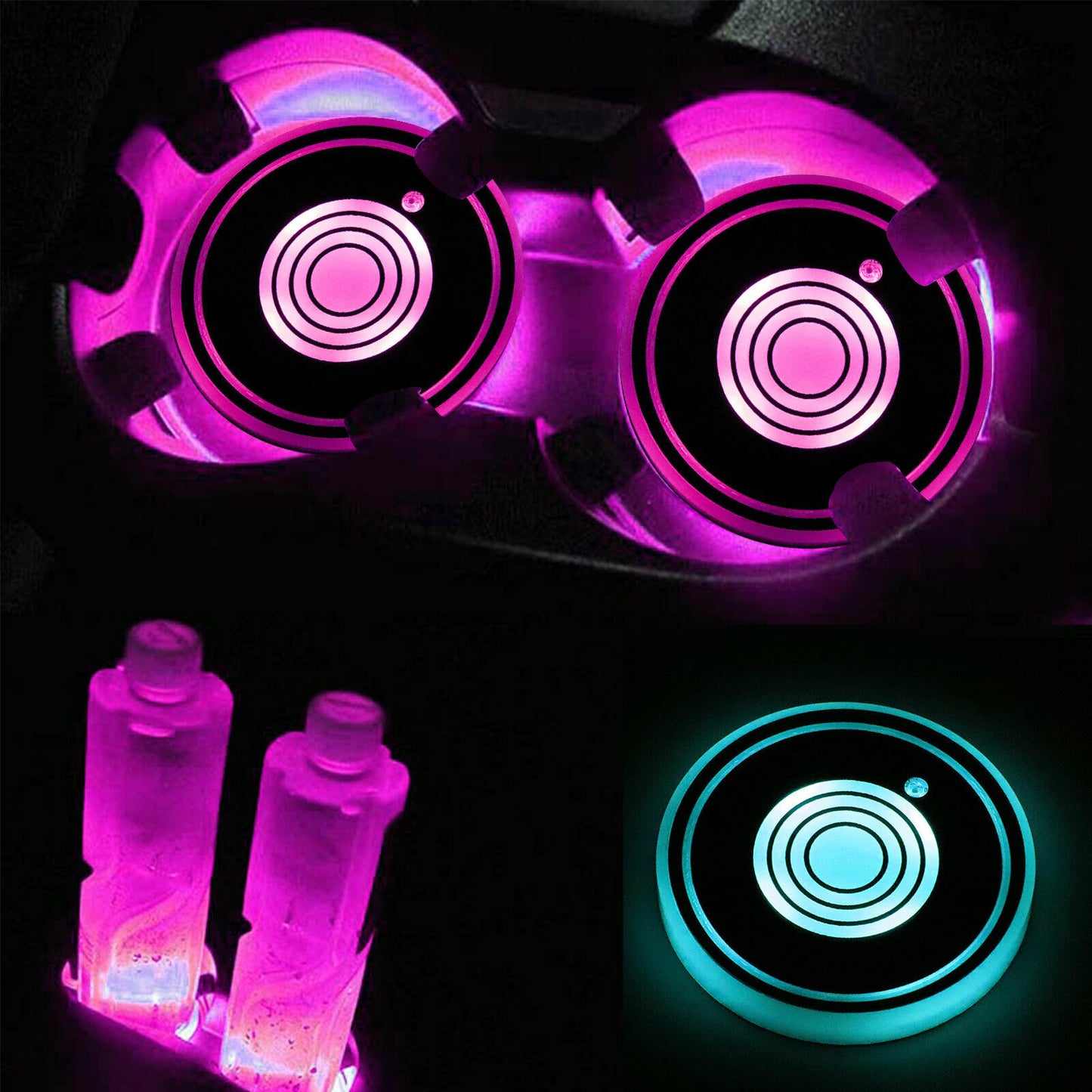 USB Charging Led Water Cup Light Mat
