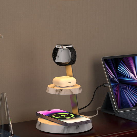 5 In 1 Wireless Charger Stand With Lamp