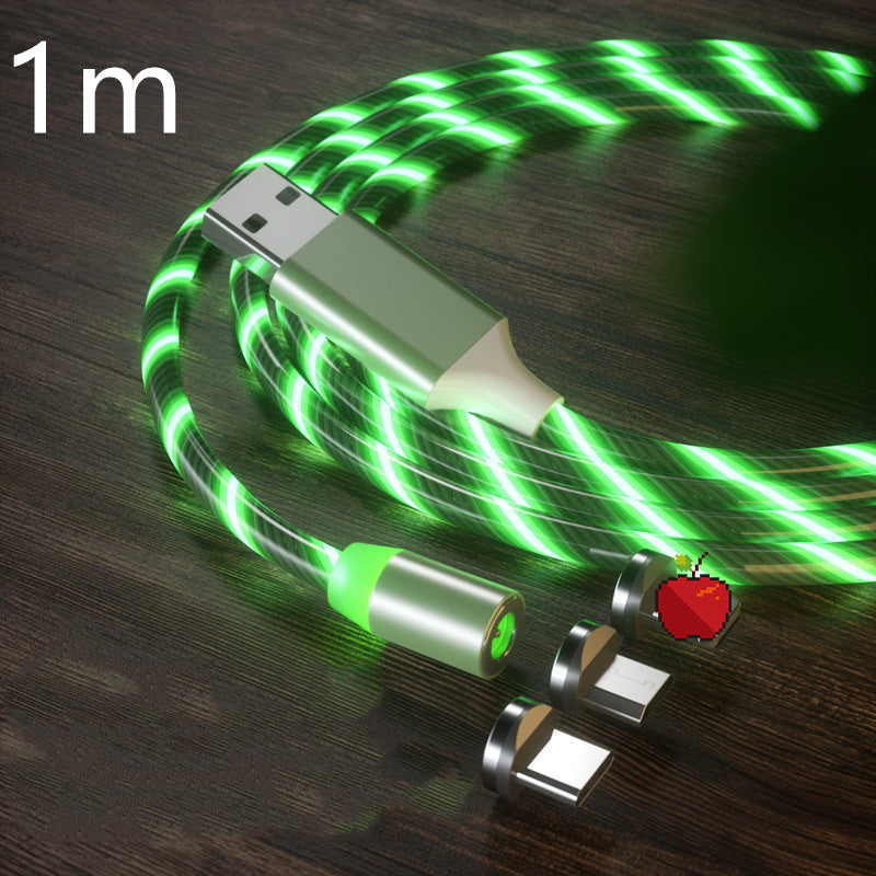 LED Fast Magnetic Lighting Charging Cable