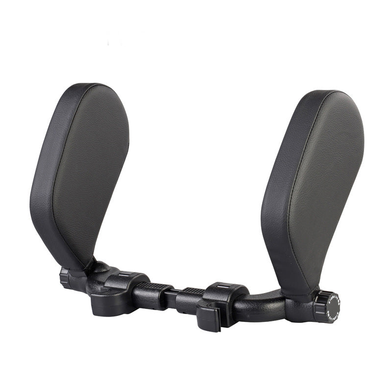 Adjustable Car Leather Neck Support Pillow