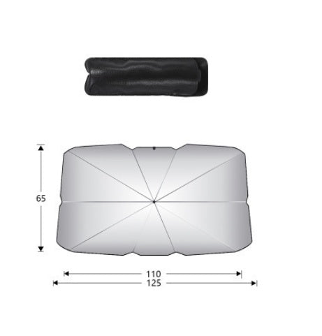 UV Heat Block Foldable Car Windshield Umbrella