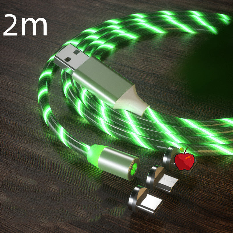 LED Fast Magnetic Lighting Charging Cable