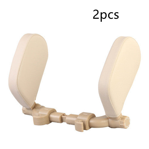 Adjustable Car Leather Neck Support Pillow
