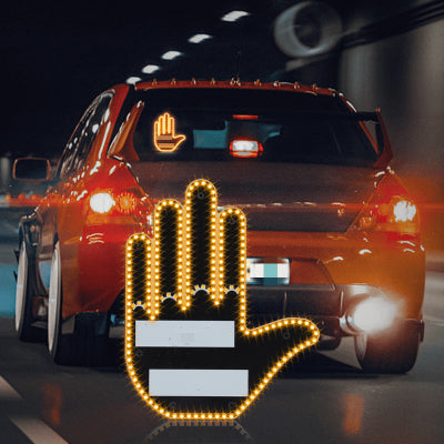 LED Illuminated Gesture Car Finger Light With Remote