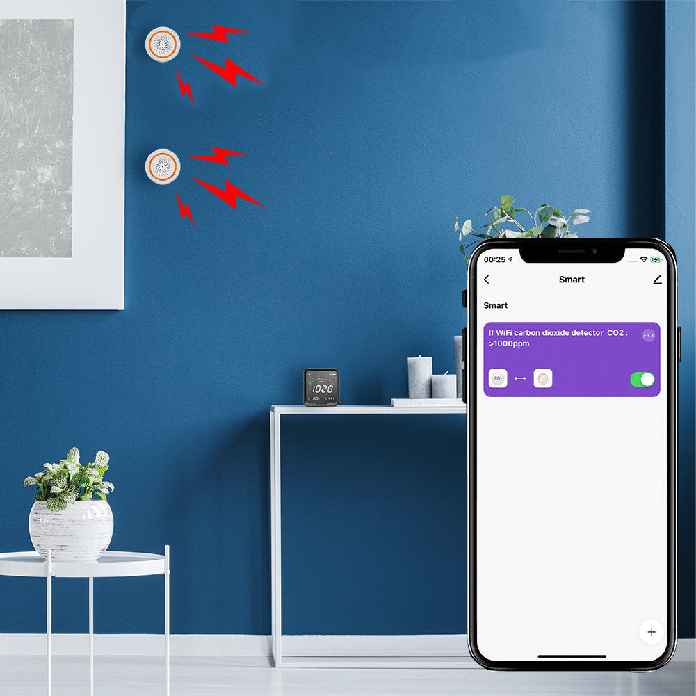 LED Color Screen Temperature And Humidity Sensor
