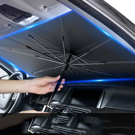 UV Heat Block Foldable Car Windshield Umbrella