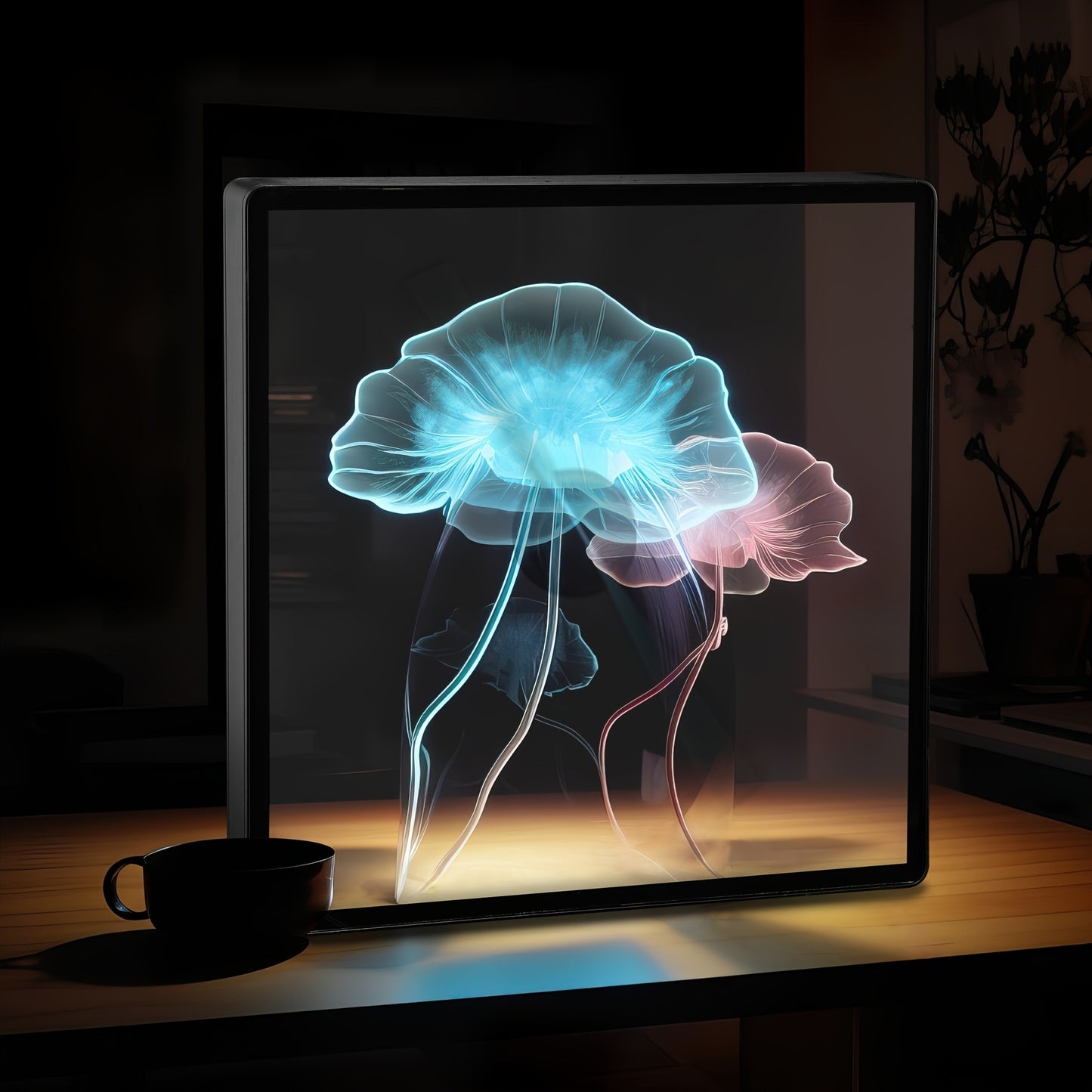 3D Holographic Eye Fan Screen Projector