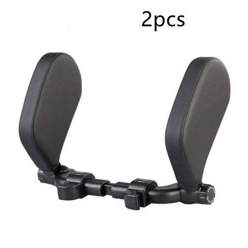 Adjustable Car Leather Neck Support Pillow